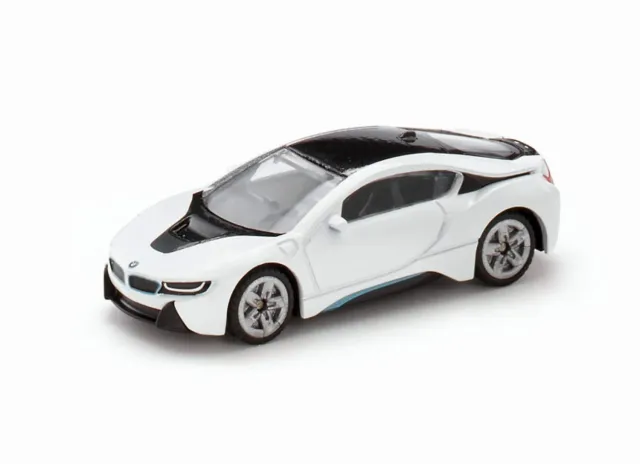 SIKU Super 1458 BMW i8 miniature auto noir/blanc métal