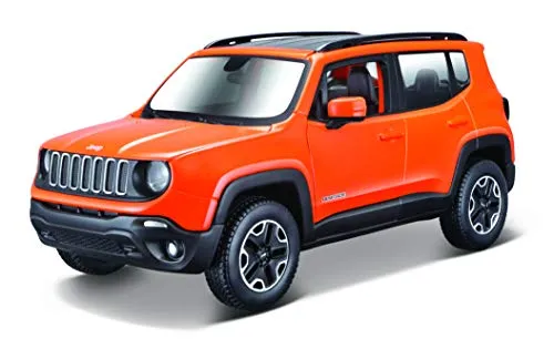 Maisto Kit Jeep Renegade voiture miniature 1/24 orange à monter