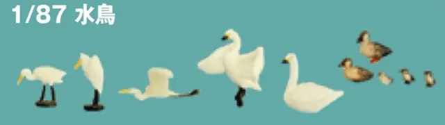 MINIS Oiseaux aquatiques figurines 1:87