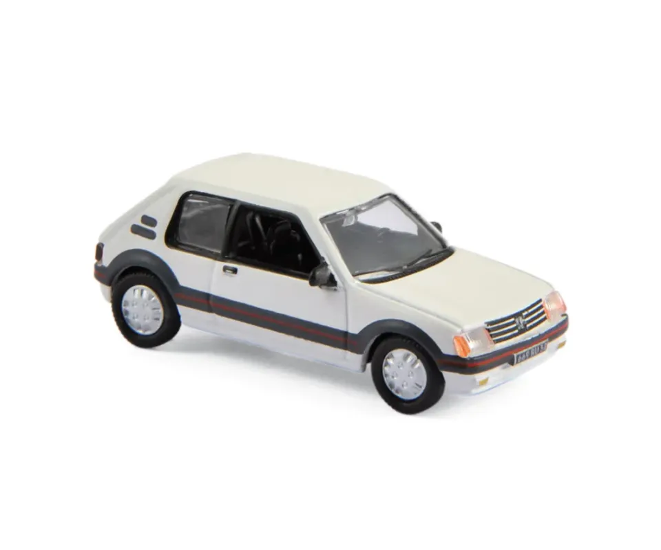 Norev Peugeot 205 GTi 1984 miniature 1/87 blanc meije