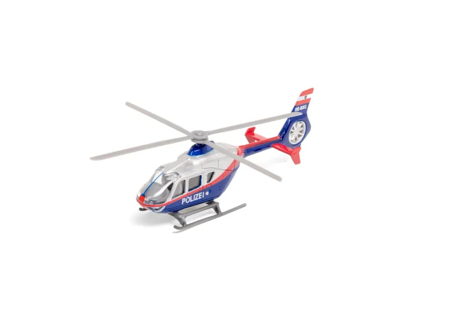 MINIS Hélicoptère Police miniature 1:87 bleu