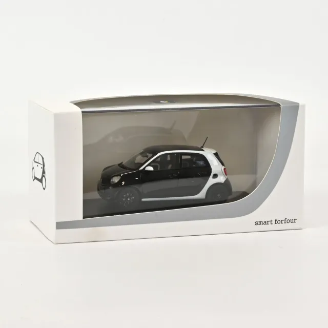 Norev Smart Forfour 2015 voiture miniature 1/43 noir blanc