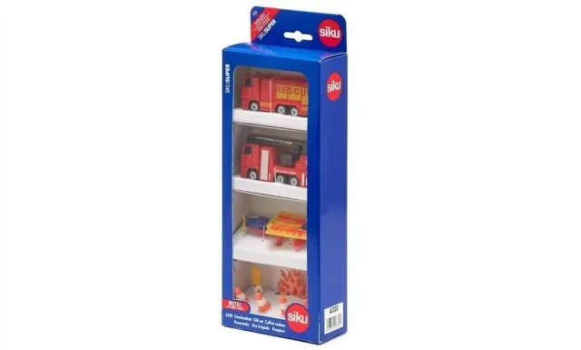 Siku 6330 Coffret Cadeau Pompiers camion avion métal