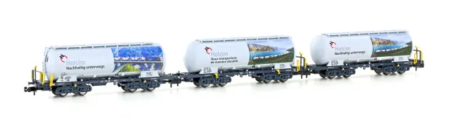 MINIS Uacs Holcim wagon citerne coffret 3 pièces Ep.VI