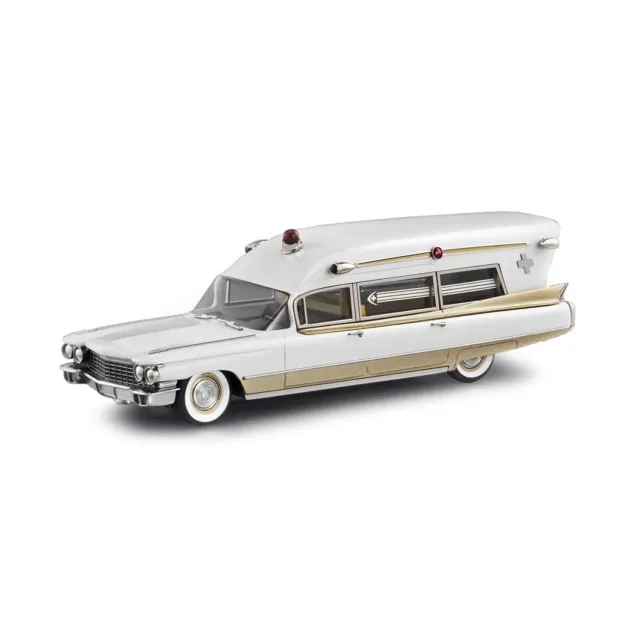 Brooklin CSV 1960 Miller-Meteor Cadillac Ambulance miniature blanche
