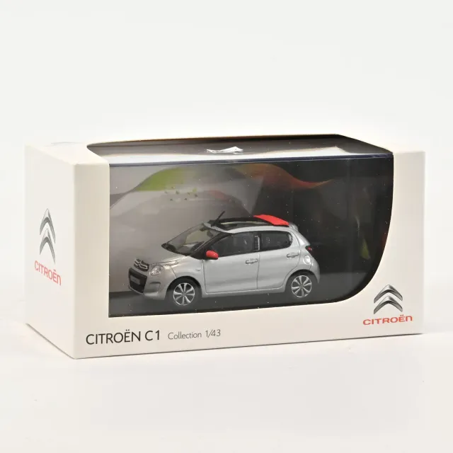 Norev Citroën C1 2014 miniature 1/43 gris gallium