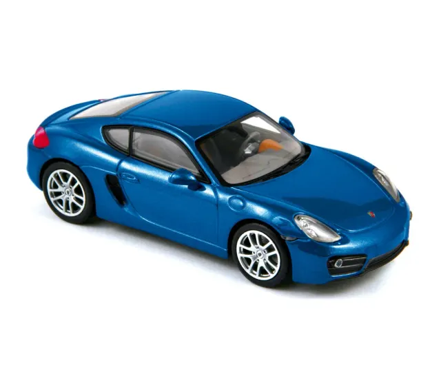 Norev Porsche Cayman 2013 voiture miniature 1/43 bleu