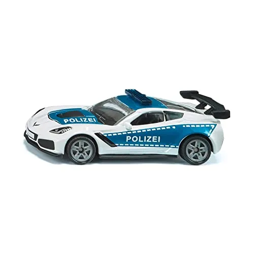 Siku Super 1525 Corvette ZR1 Voiture de police bleu/blanc