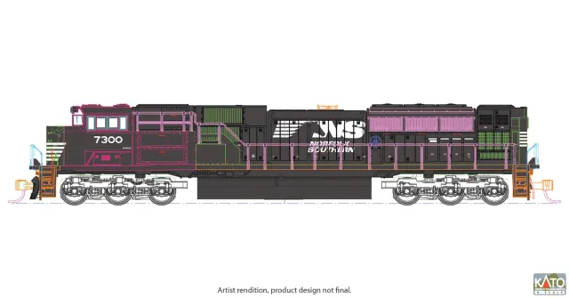MINIS EMD SD70ACu NS 7300 locomotive diesel Ep VI