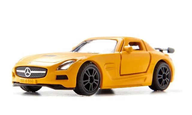SIKU Super 1542 Mercedes SLS AMG voiture miniature orange portes papillon