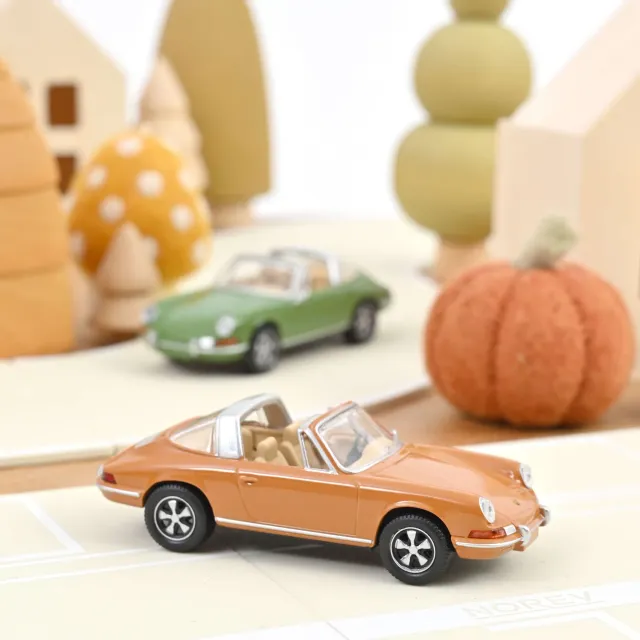Norev Jet-car Porsche 911 Targa 1969 miniature 1/43 brun