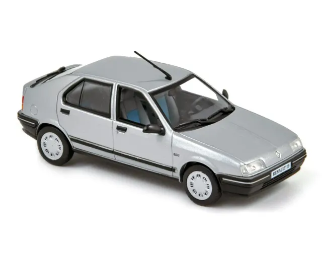 Norev Renault 19 1988 voiture miniature 1/43 gris argenté