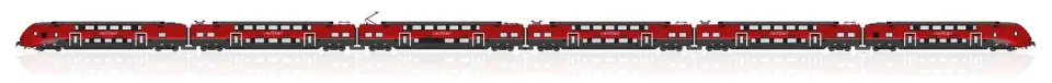 MINIS Rh 4706 KISS ÖBB Railjet rame 6 caisses AC VI