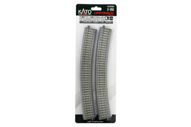 MINIS rail courbe R790 22,5° coupon voie N béton
