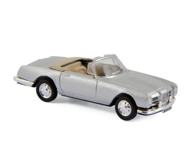 Norev Facel Vega III Cabrio 1963 voiture miniature 1/87 argent