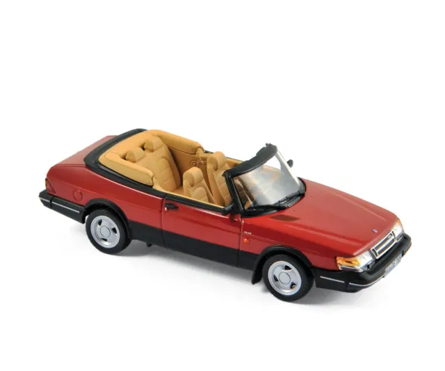 Norev Saab 900 Turbo 16 Cabriolet 1992 voiture miniature 1/43 rouge