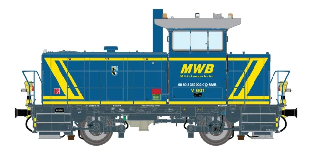 MINIS MaK G322B V601 MWB locomotive diesel AC Sound métal
