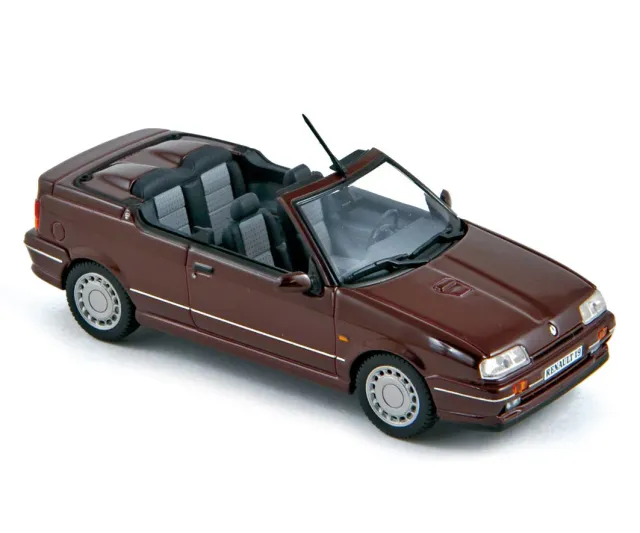 Norev Renault 19 Cabriolet 1990 miniature 1/43 prune