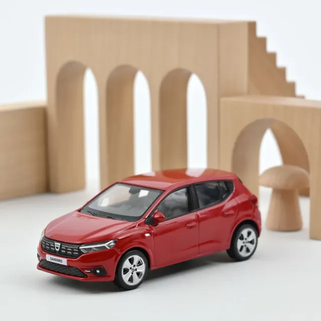 Norev Dacia Sandero 2021 miniature 1/43 rouge fusion