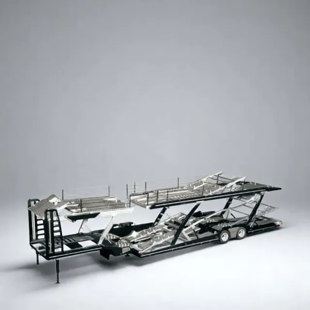 NZG Lohr miniature camion porte-voitures 1/18 noir