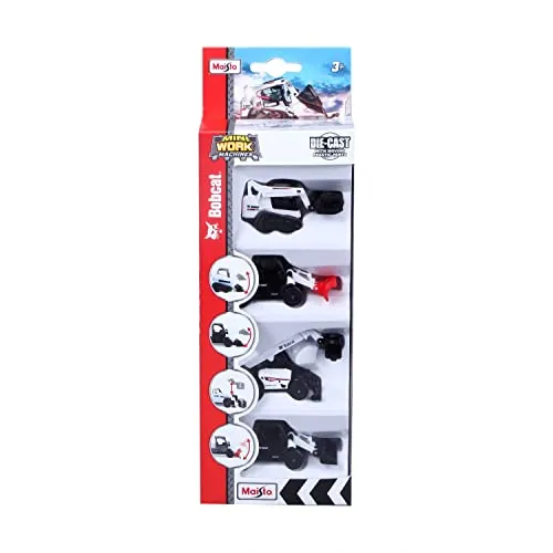 Maisto Fresh Metal Bobcat pack 4 jouets 1/72 assortis