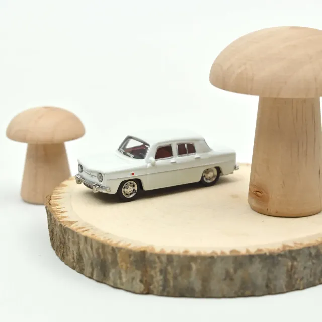 Norev Renault 8 1963 voiture miniature 1/87 blanc