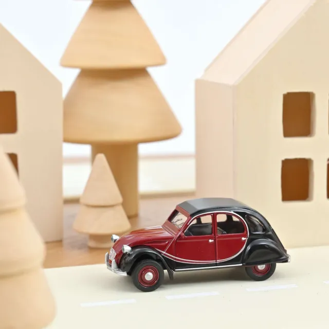 Norev Citroën 2CV Charleston 1982 miniature 1/54 Rouge Noir