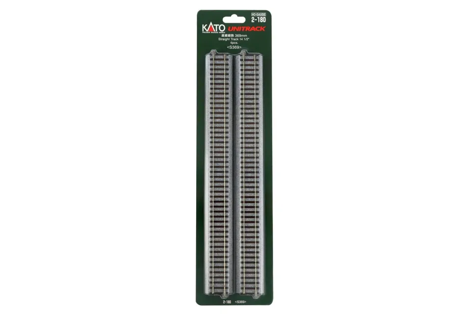 MINIS rail droit 369 mm voie N lot de 4
