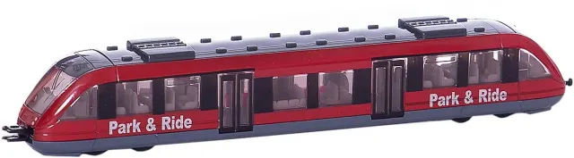 Siku 1646 train banlieue jouet métal 17,8 cm rouge