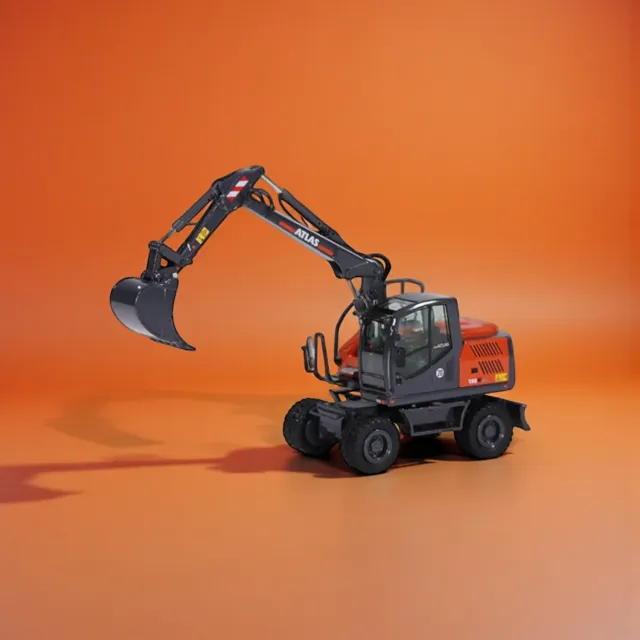 NZG Atlas 155W pelle sur pneus 1/50 flèche articulée