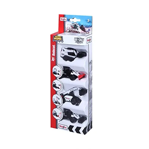 Maisto Fresh Metal Bobcat pack 4 jouets 1/72 assortis