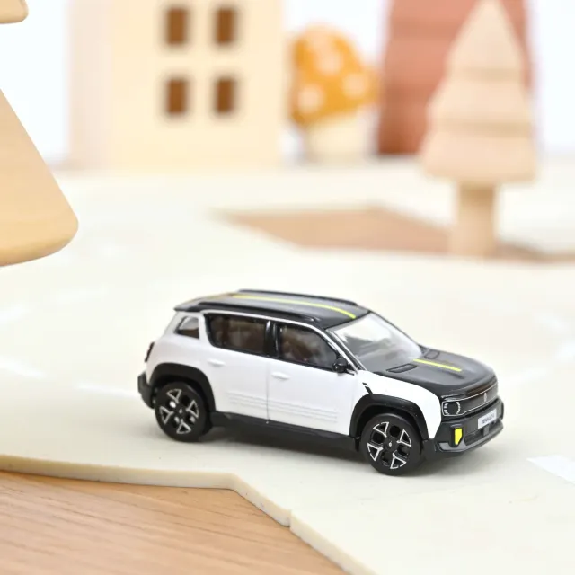 Norev Renault 4 E-Tech 2025 miniature 1/64 blanc glacier bi-ton
