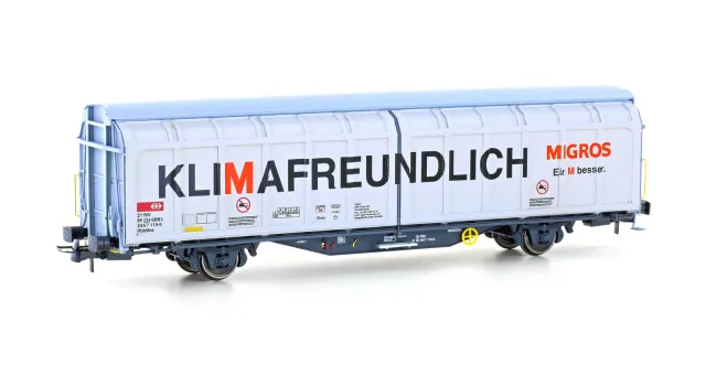 MINIS Hbbillns wagon marchandise SBB Migros Ep VI aluminium