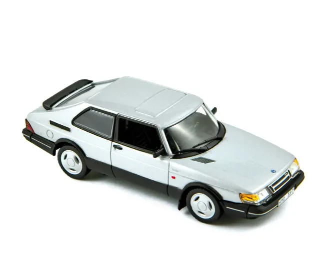 Norev Saab 900 Coupé Turbo 16S 1989 miniature 1/43 argent