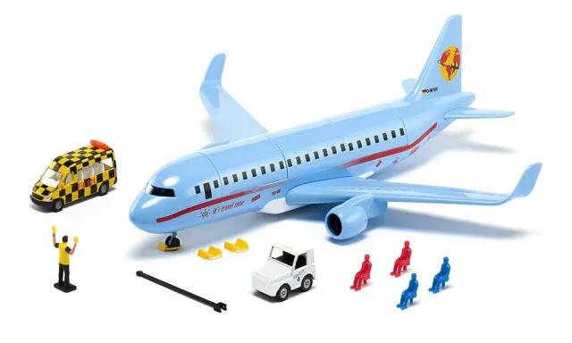 SIKU World 5402 avion de ligne bleu plastique accessoires