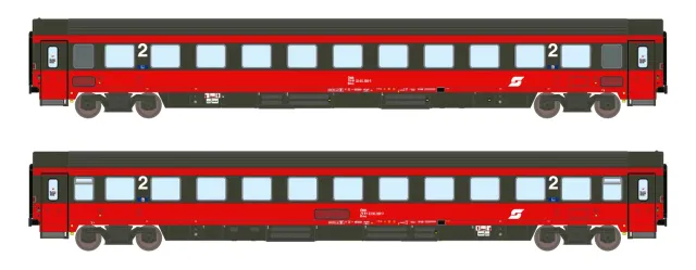 MINIS Bmz ÖBB EC 64 voitures voyageurs N set 2