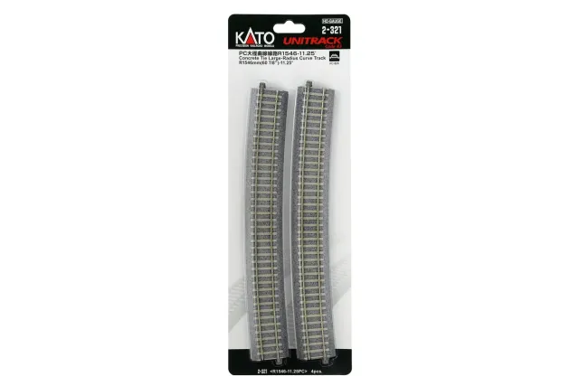 MINIS R1546 rail courbe 11,25° traverses béton lot 4