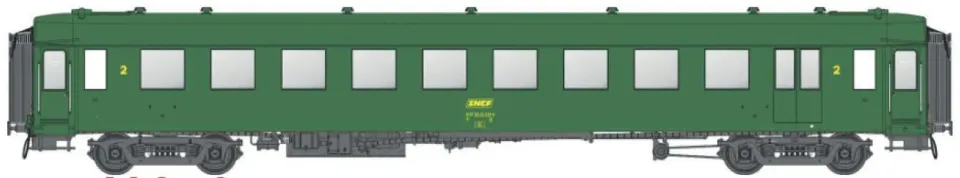 MINIS OCEM B10 voiture SNCF 2e classe Ep IVa
