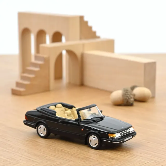 Norev Saab 900 Turbo Cabriolet 1992 miniature 1/43 noire