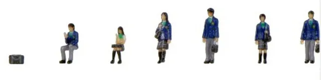 MINIS Schüler Studenten figurines 6 pièces 1/450