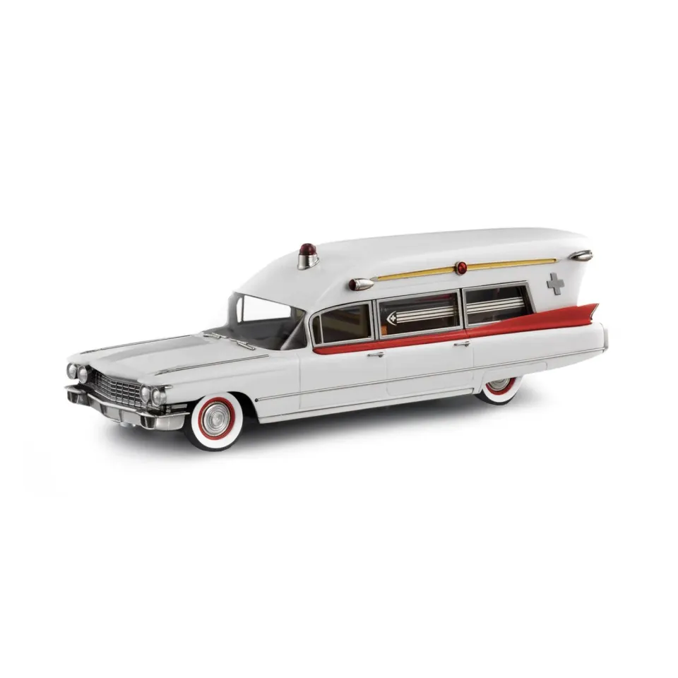 Brooklin CSV 1960 Miller-Meteor Cadillac Guardian Ambulance miniature blanc
