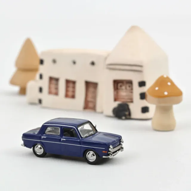 Norev Simca 1000 GLS 1968 miniature 1/87 bleu berline