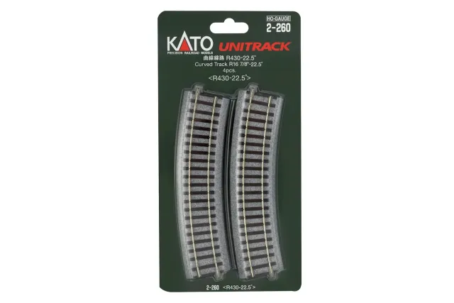 MINIS R430mm 22,5° rail courbe lot de 4