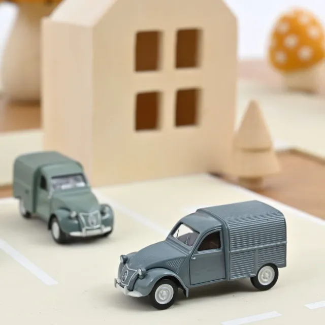Norev Citroën 2CV Fourgonnette 1950 miniature 1/64 bleue