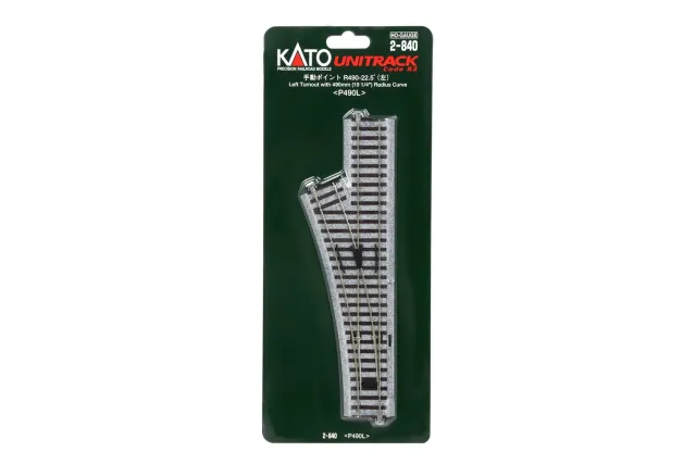 MINIS Weiche links R490mm 22,5° aiguillage 1 pièce