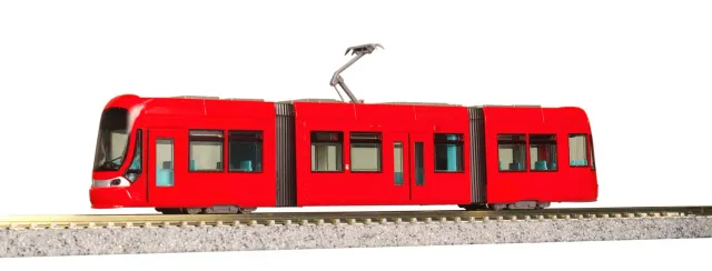 MINIS tramway articulé moderne rouge autorail Ep V-VI bidirectionnel